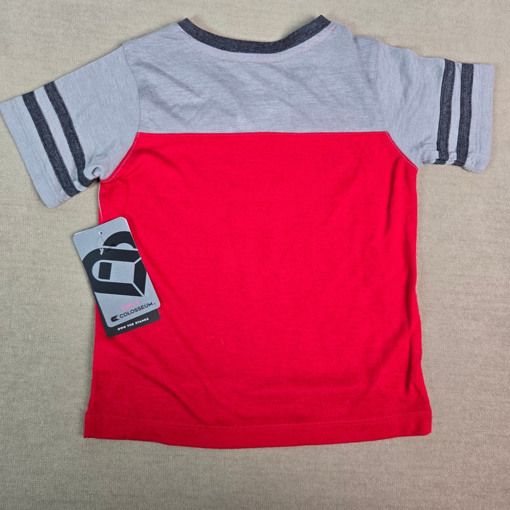 Colosseum Ohio State Buckeyes Toddler Girls Red Bling V-Neck Tee 3T COTS80418 - Picture 2 of 4